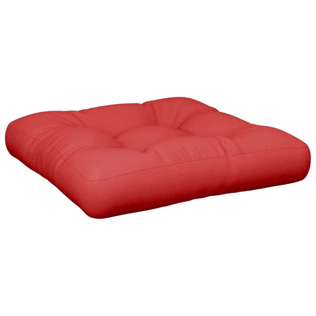 vidaXL Poduszka na sofę z palet, czerwona, 58x58x10 cm