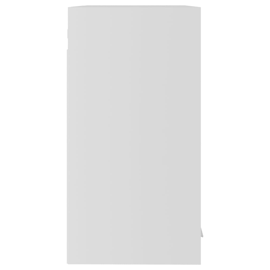 vidaXL Szafka wisząca z szybą, biała, 60x31x60 cm