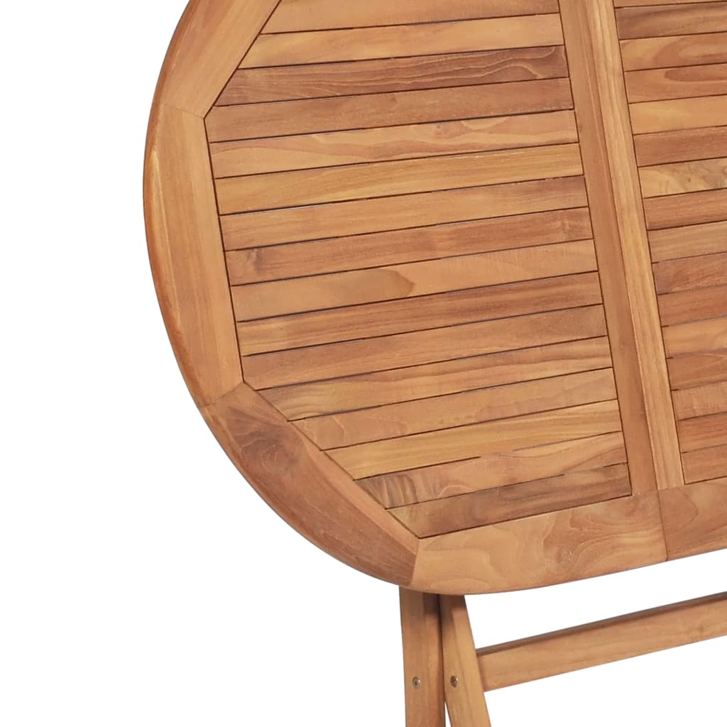 vidaXL Składany stół ogrodowy, 160x80x75 cm, lite drewno tekowe