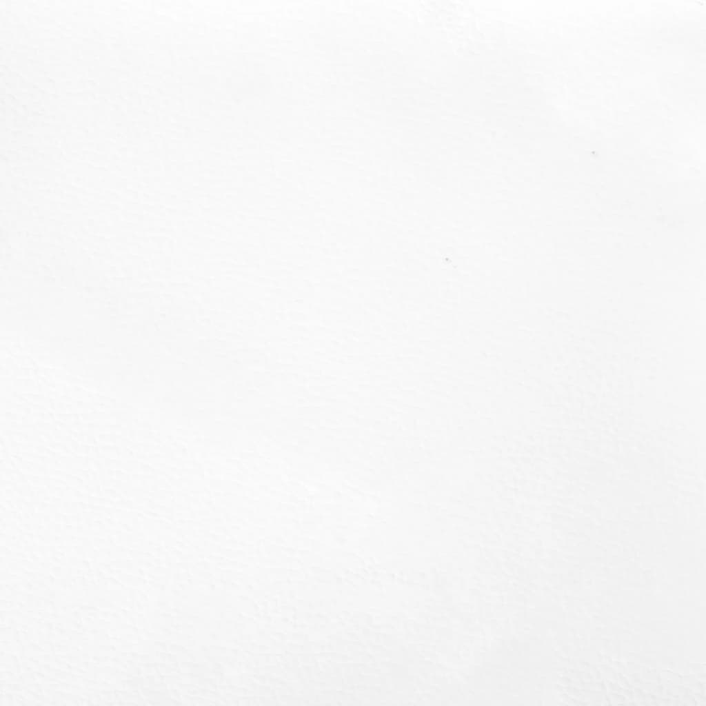 vidaXL Zagłówek do łóżka, biały, 90x5x78/88 cm, sztuczna skóra