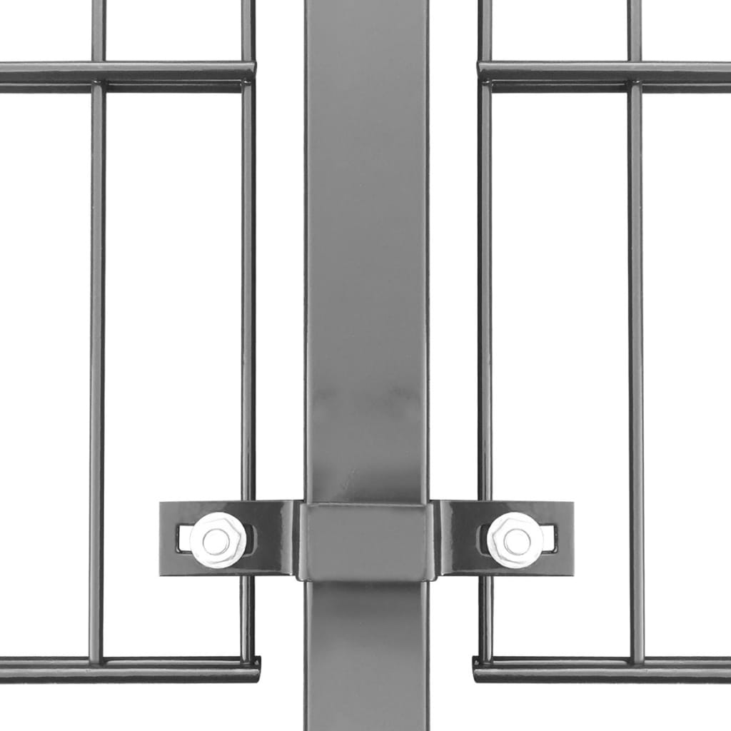 vidaXL Panel ogrodzeniowy ze słupkami, żelazny, 6 x 0,8 m, antracytowy