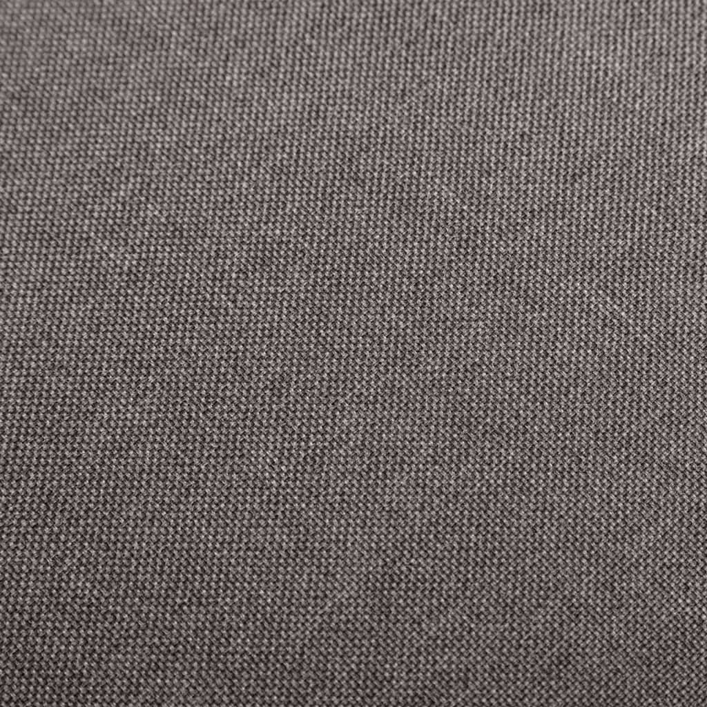 vidaXL Stołki barowe, 2 szt., jasnoszare, tapicerowane tkaniną