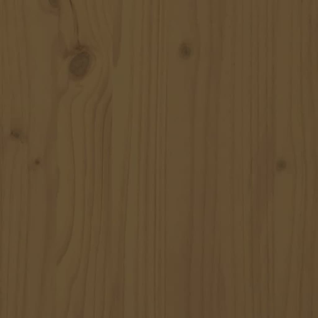 vidaXL Komody, 2 szt., miodowy brąz, 40x35x80 cm, lite drewno sosnowe
