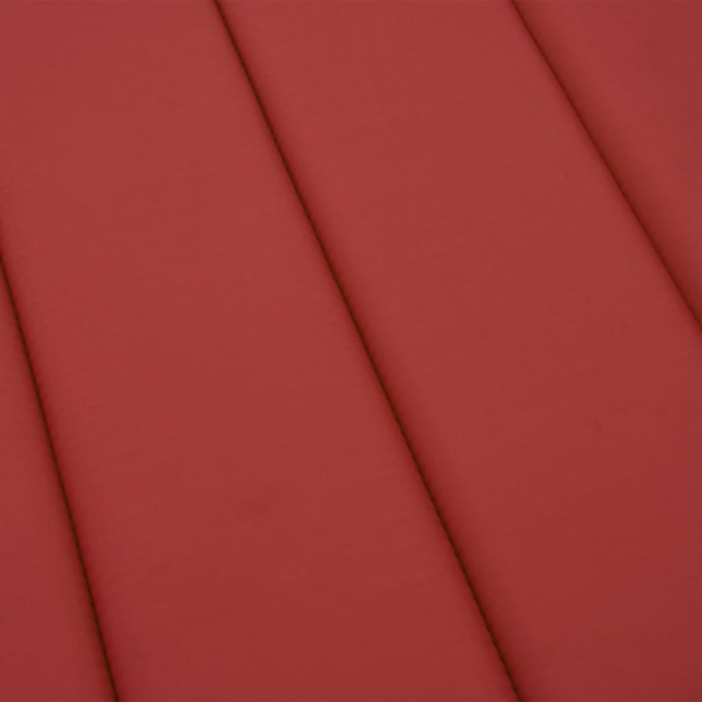 vidaXL Poduszka na leżak, czerwona, 200x60x3 cm, tkanina Oxford