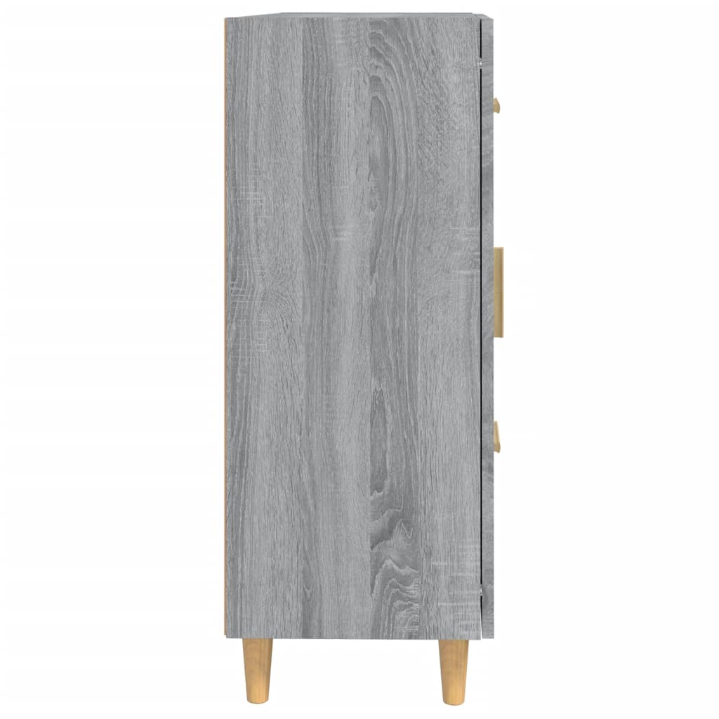 vidaXL Komoda, szary dąb sonoma, 69,5x34x90cm, materiał drewnopochodny