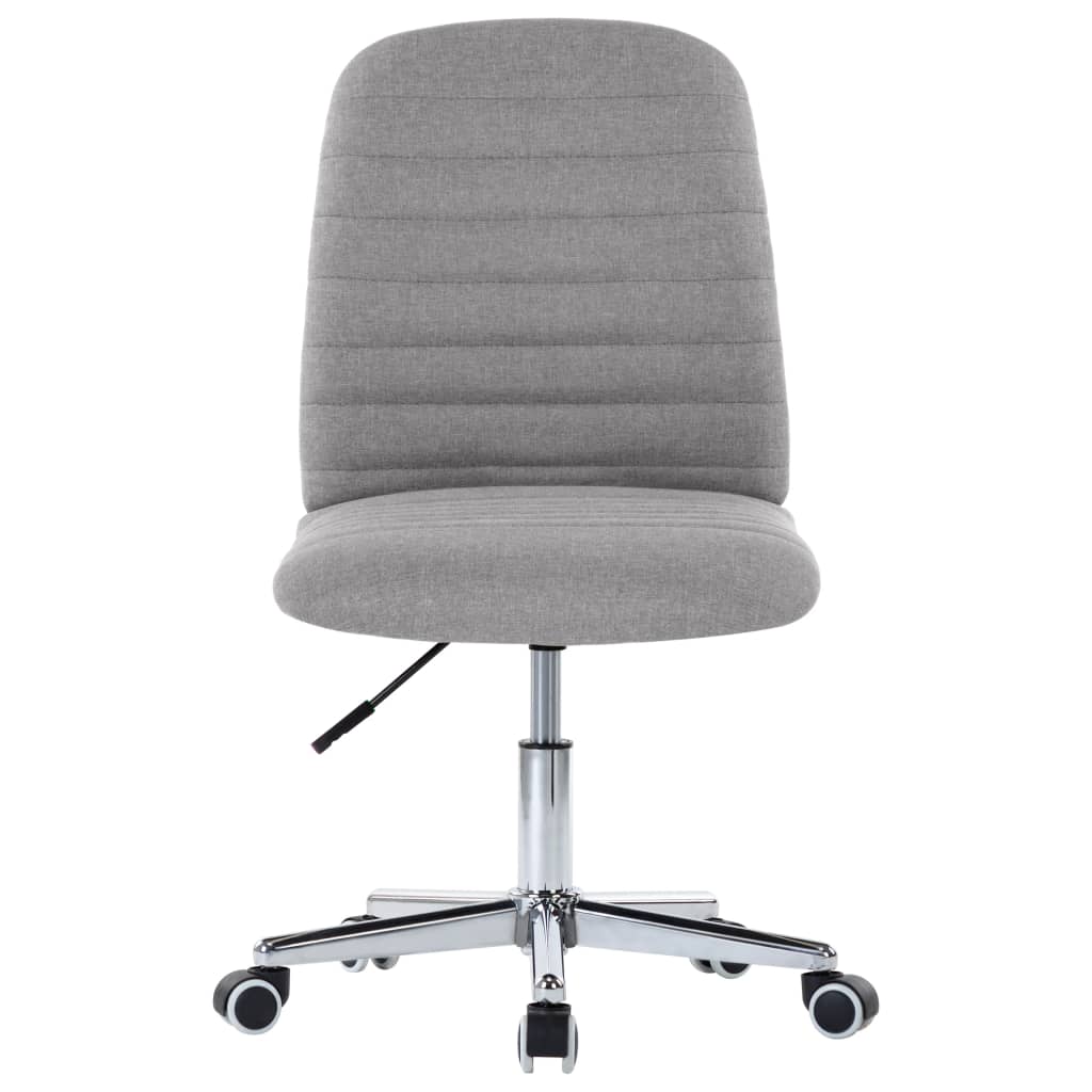 vidaXL Krzesła stołowe, 2 szt., jasnoszare, obite tkaniną
