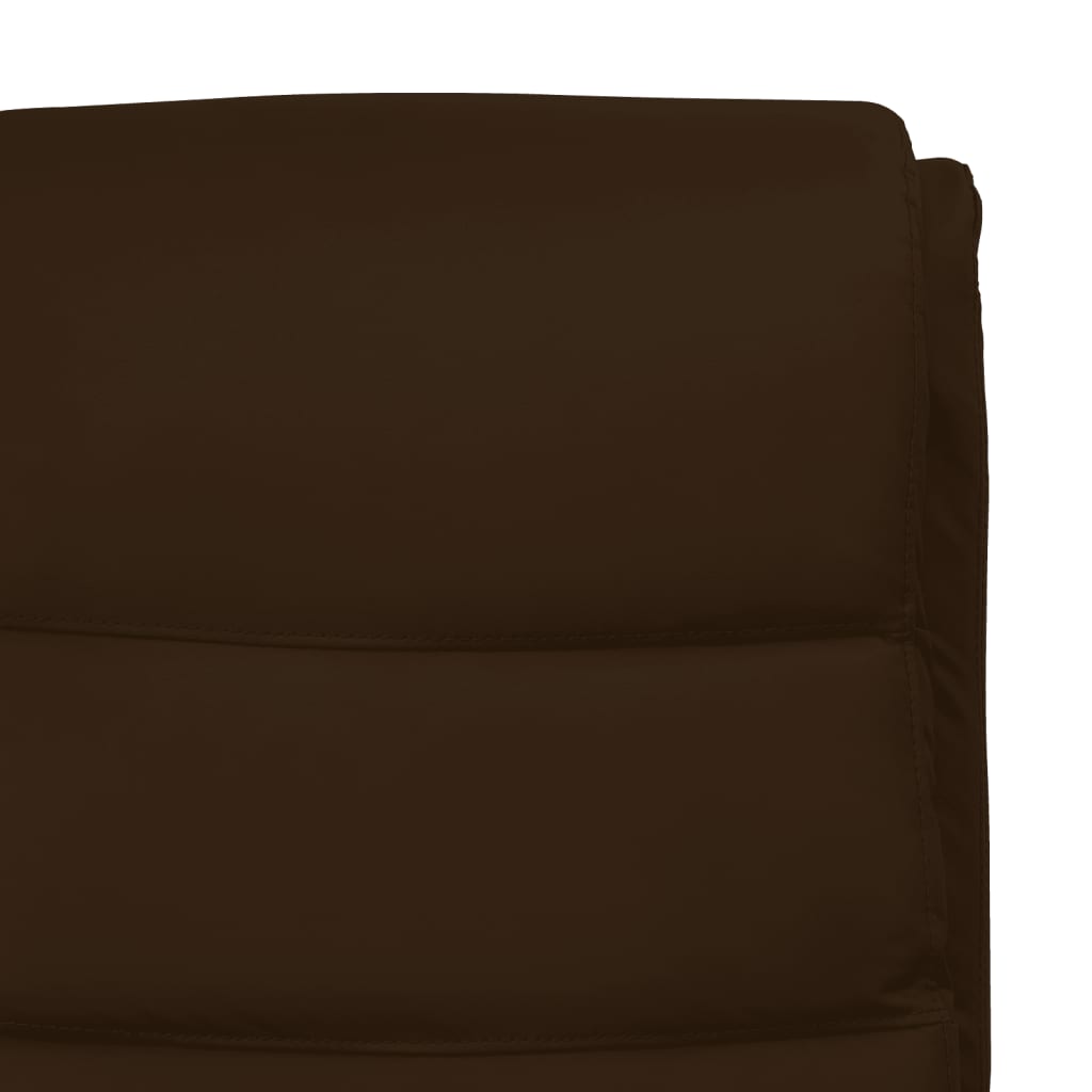 vidaXL Fotel podnoszony, rozkładany, brązowy, sztuczna skóra