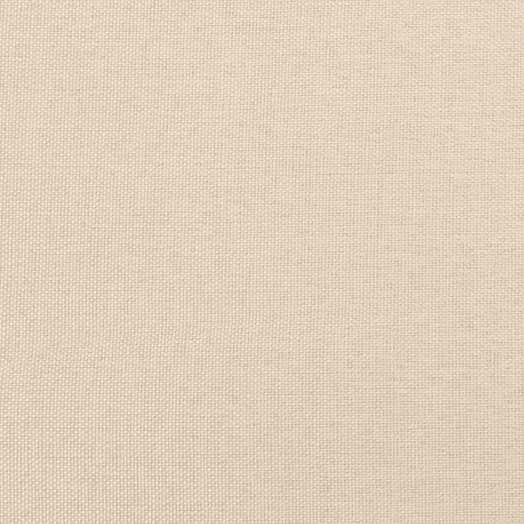 vidaXL Łóżko kontynentalne z materacem, kremowe, 140x200 cm, tkanina