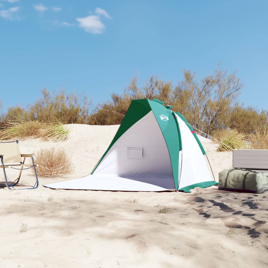 vidaXL Namiot plażowy, morska zieleń, 268x223x125 cm, poliester 185T