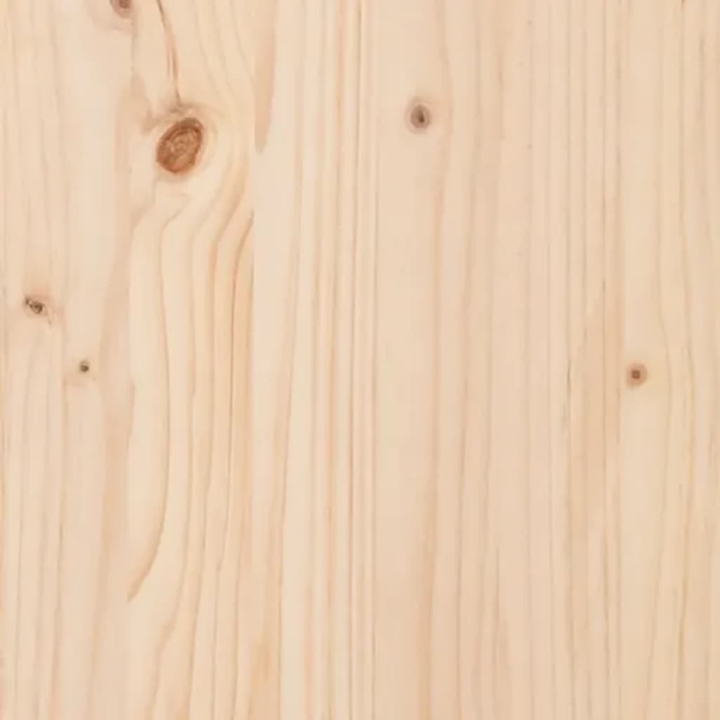 vidaXL Donica z półką, 111,5x111,5x81 cm, lite drewno sosnowe