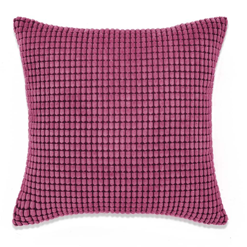 vidaXL Zestaw 2 poduszek z weluru, w kolorze różowym, 60 x 60 cm