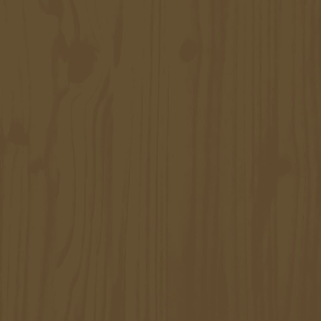 vidaXL Biurko, miodowy brąz, 110x50x75 cm, lite drewno sosnowe