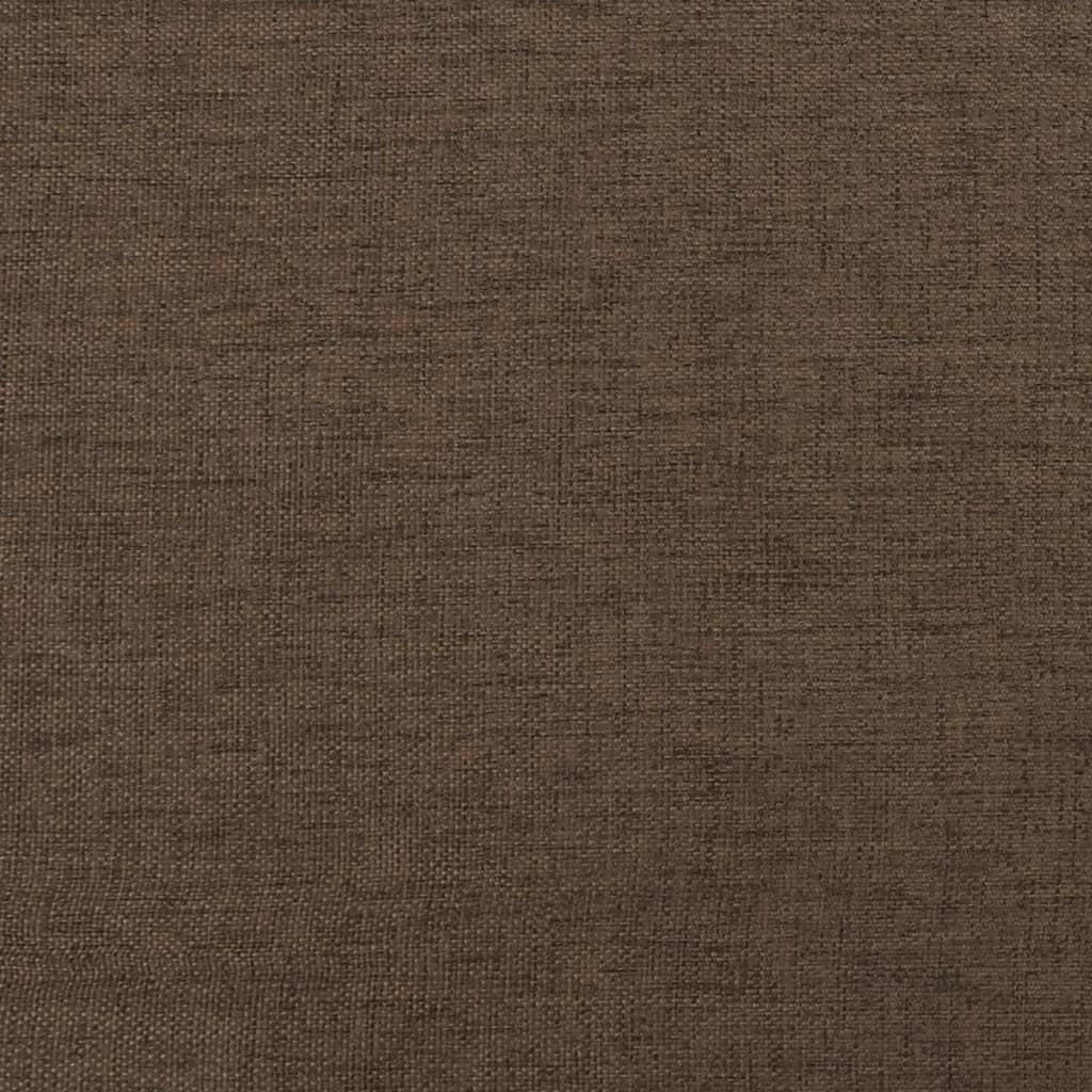 vidaXL Podnóżek, brązowy, 60x60x35 cm, tapicerowany tkaniną