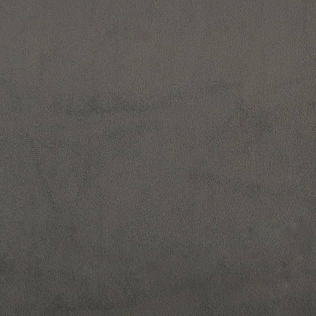 vidaXL Zagłówki do łóżka, 2 szt., ciemnoszary, 90x7x78/88 cm, aksamit