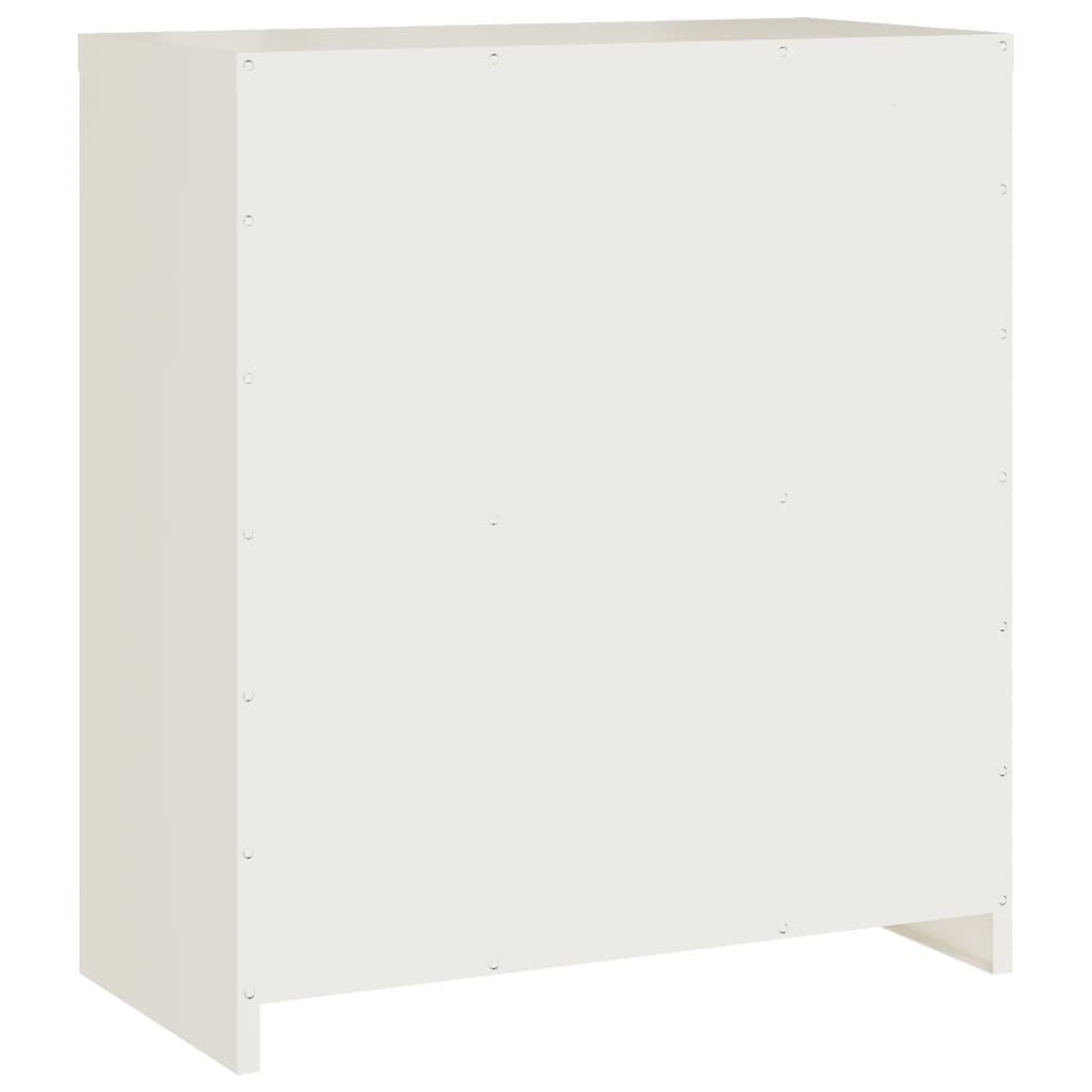 vidaXL Szafa na dokumenty, biała, 79x40x90 cm, stalowa