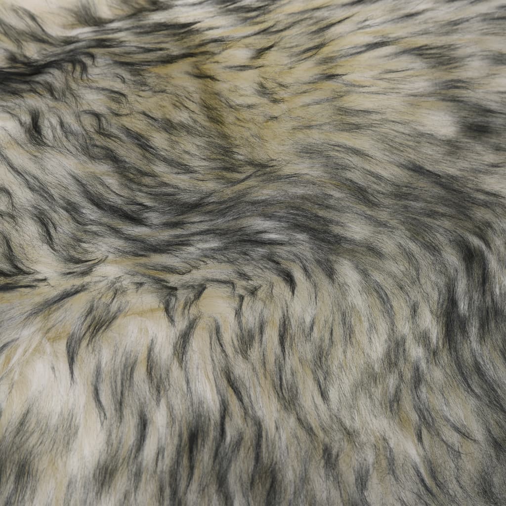 vidaXL Dywanik ze skóry owczej, 60 x 180 cm, ciemnoszary melanż