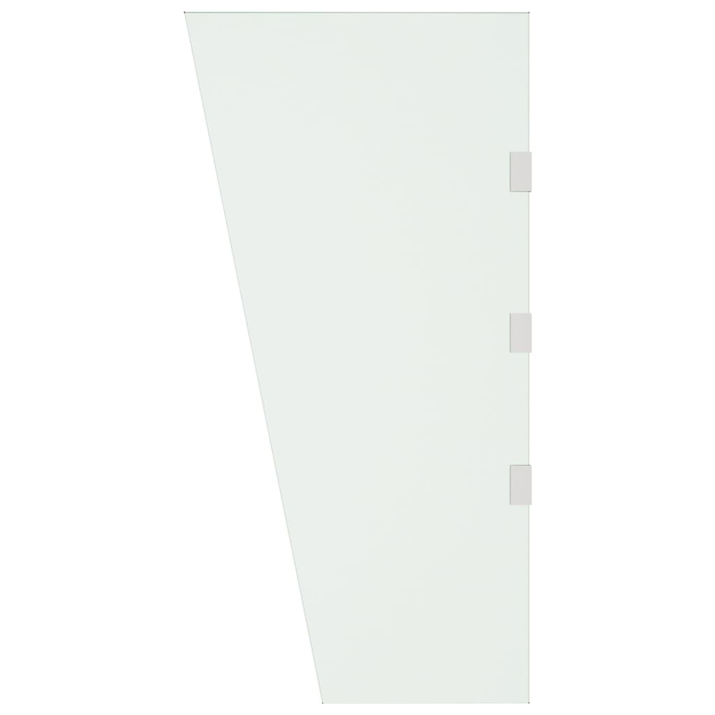 vidaXL Ścianka do zadaszenia drzwi, przezroczysta, 50x100 cm, szkło
