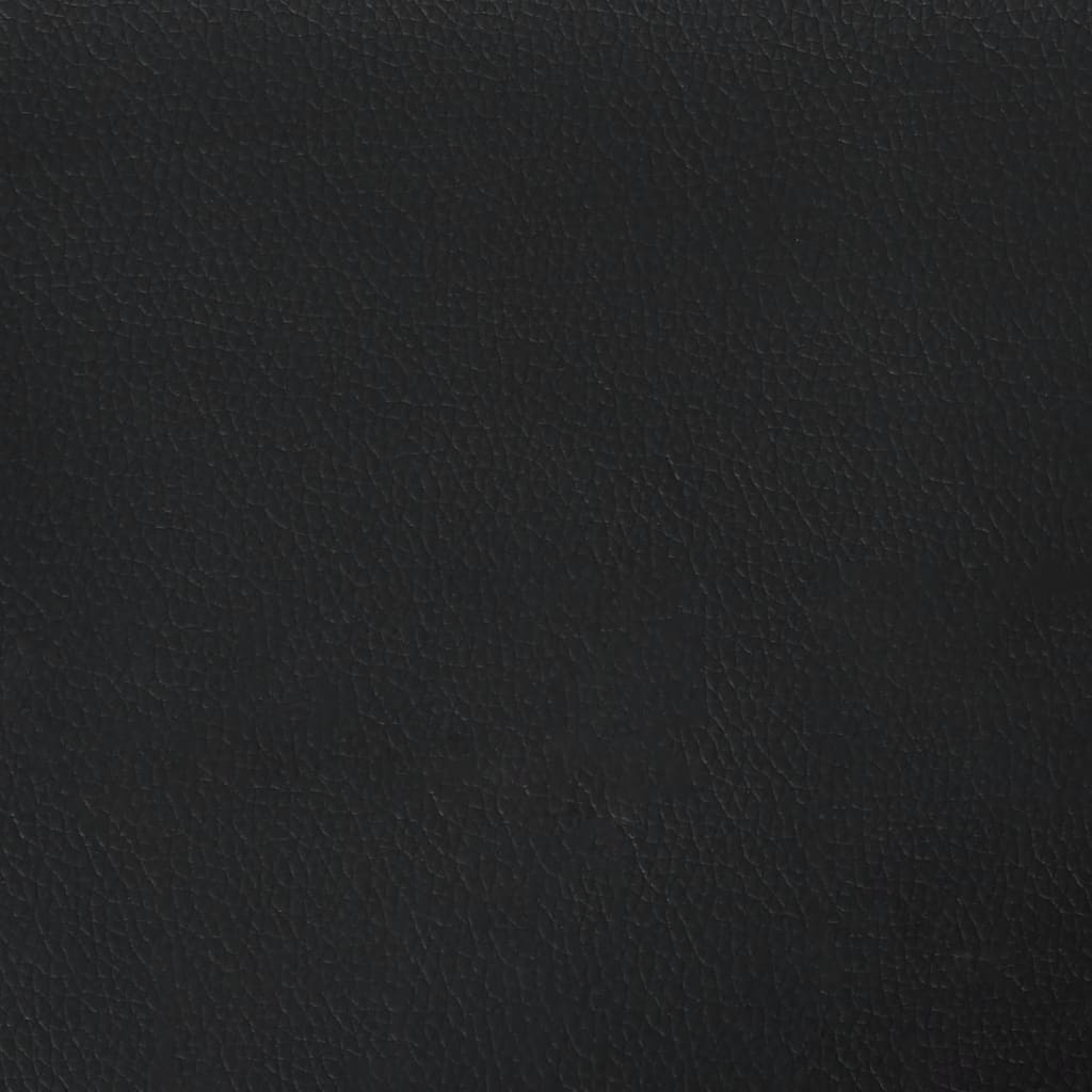 vidaXL Panele ścienne, 12 szt., czarne, 90x15 cm, sztuczna skóra