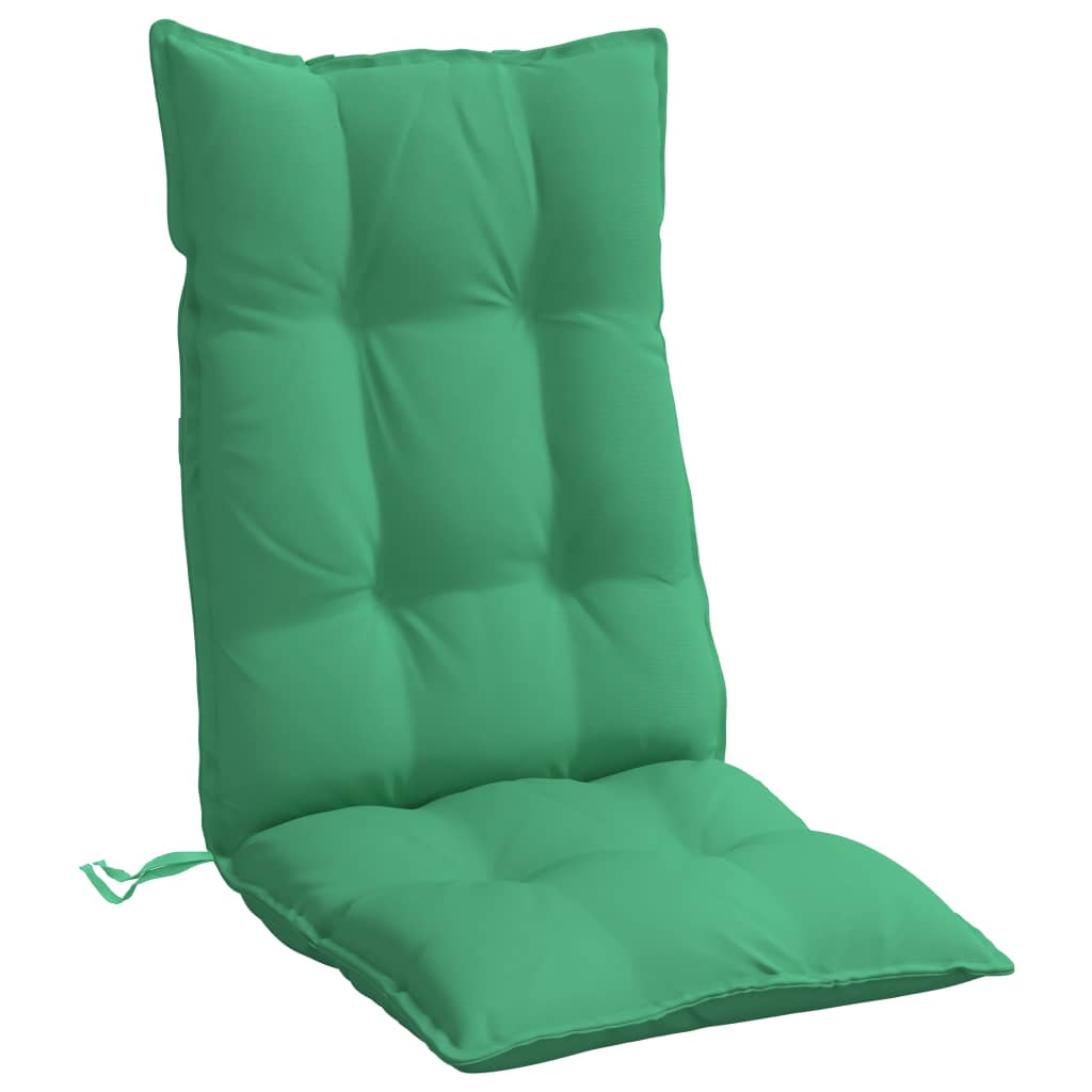 vidaXL Poduszki na krzesła z wysokim oparciem, 4 szt., zielone