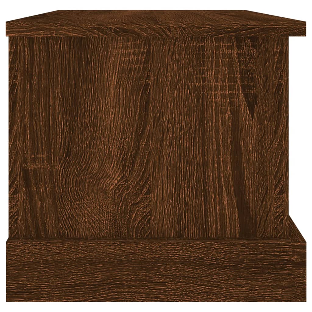 vidaXL Skrzynia, brązowy dąb, 50x30x28 cm, materiał drewnopochodny