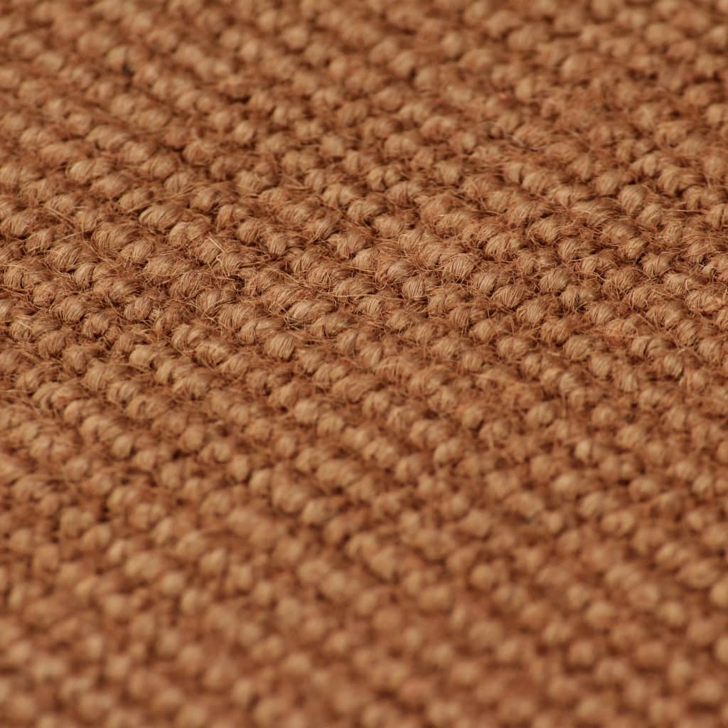 vidaXL Dywan z juty z podkładem z lateksu, 140 x 200 cm, brązowy
