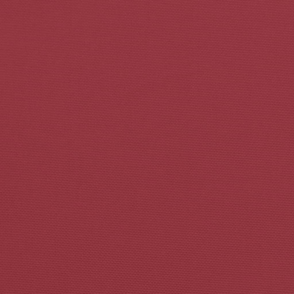 vidaXL Poduszka na paletę, winna czerwień, 80x40x12 cm, tkanina