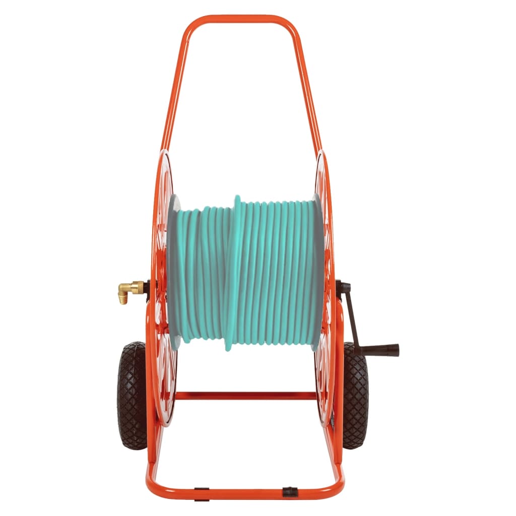 vidaXL Wózek z bębnem na wąż 140 m, 3/4", stalowy