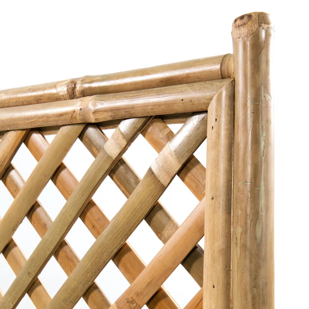 vidaXL Podwyższona donica ogrodowa z kratką, bambus, 40 cm