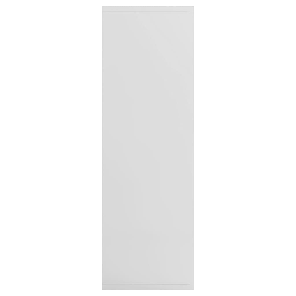 vidaXL Regał na książki/szafka, wysoki połysk, biały, 50x25x80 cm
