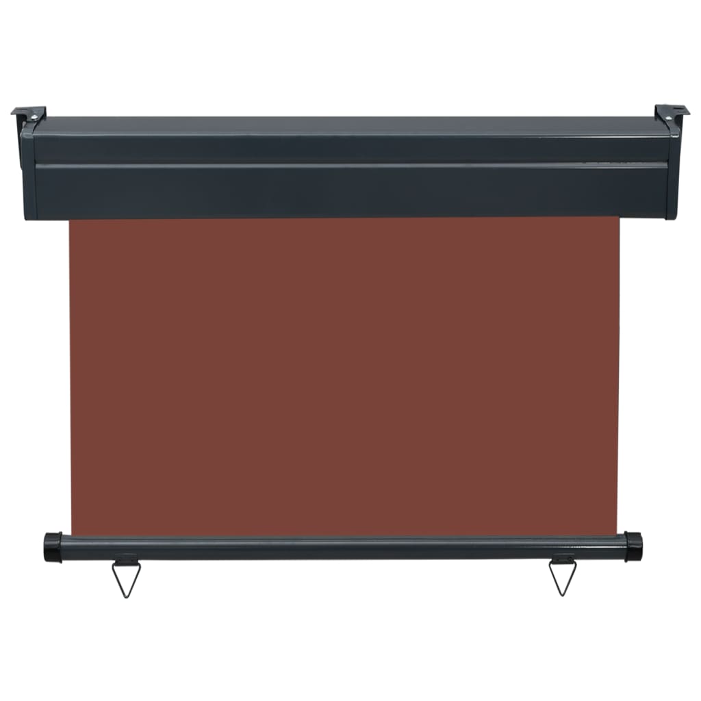 vidaXL Markiza boczna na balkon, 105x250 cm, brązowa