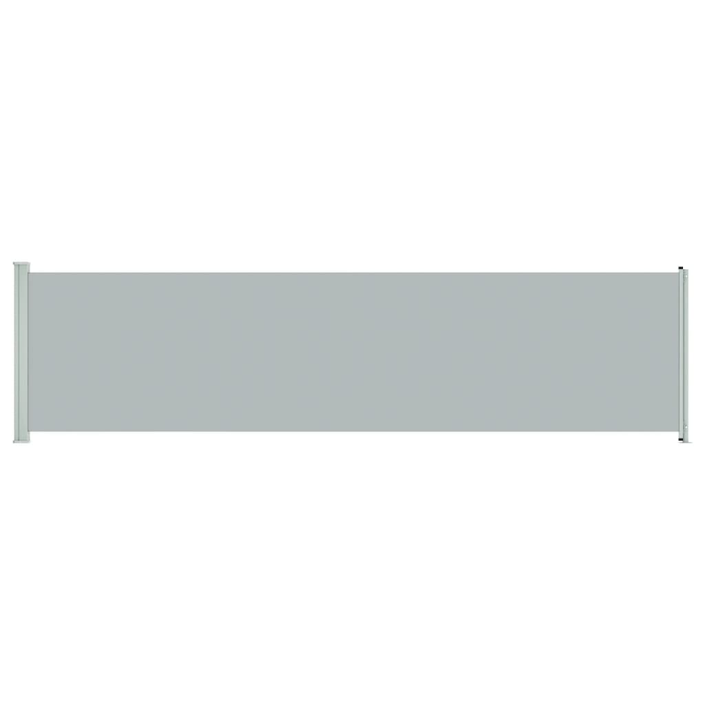 vidaXL Wysuwana markiza boczna na taras, 600 x 160 cm, szara