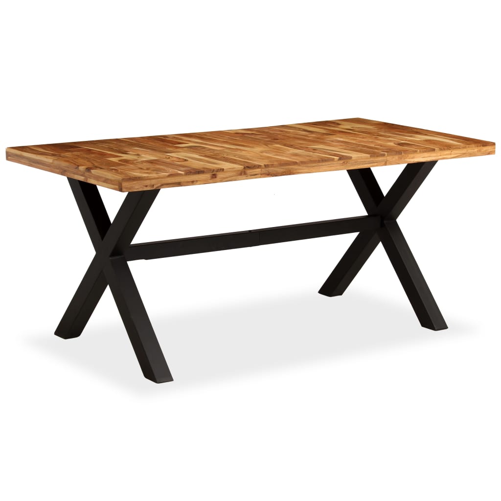 vidaXL Stół do jadalni z drewna akacjowego i mango, 180x90x76 cm