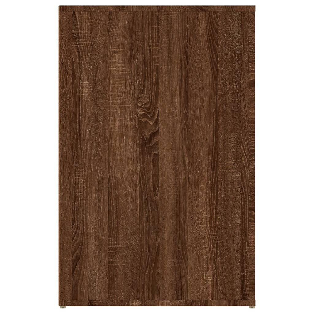 vidaXL Biurko, brązowy dąb, 100x49x75 cm, materiał drewnopochodny