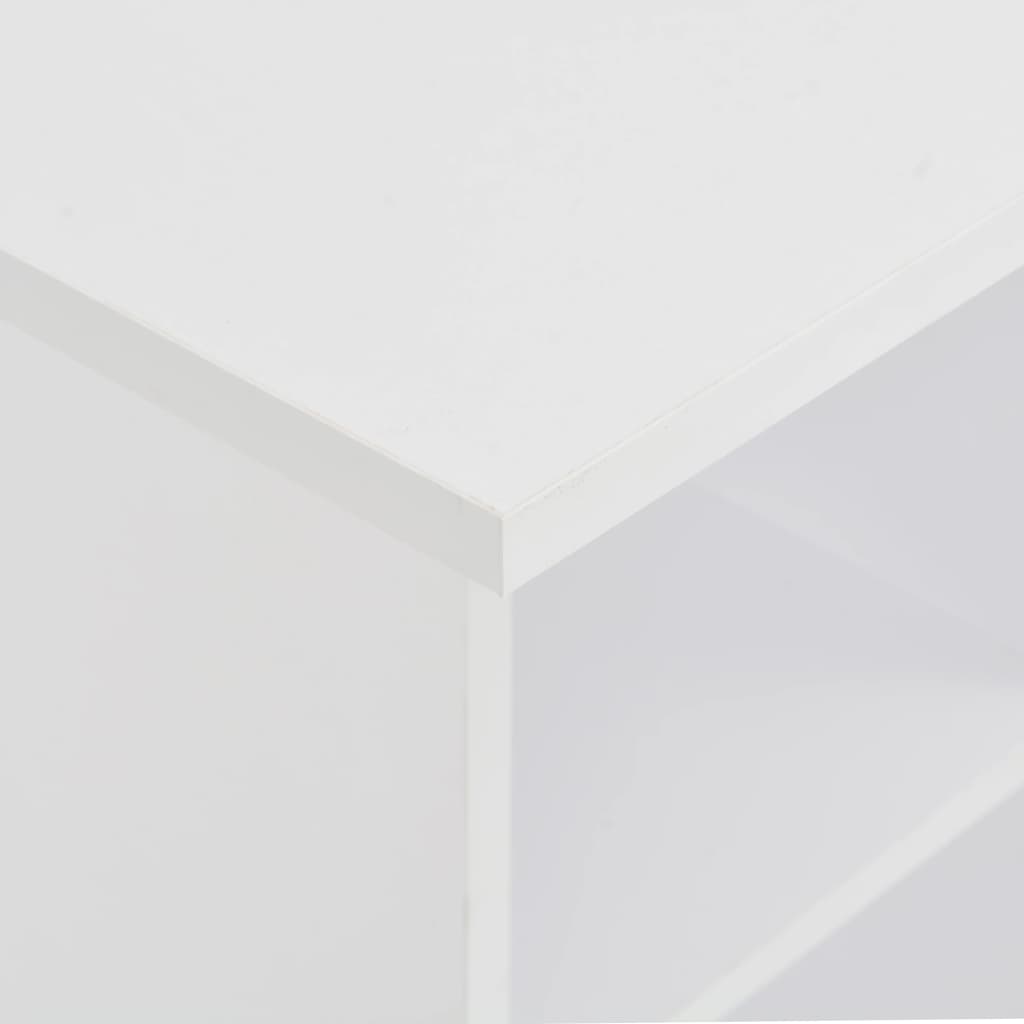 vidaXL Stolik barowy, biały, 60 x 60 x 110 cm