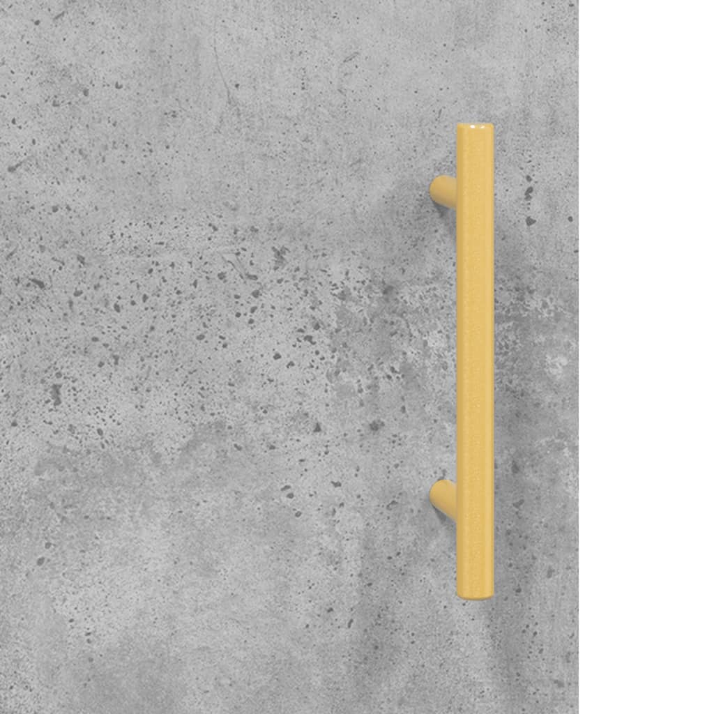 vidaXL Biurko, szarość betonu, 140x50x75 cm, materiał drewnopochodny