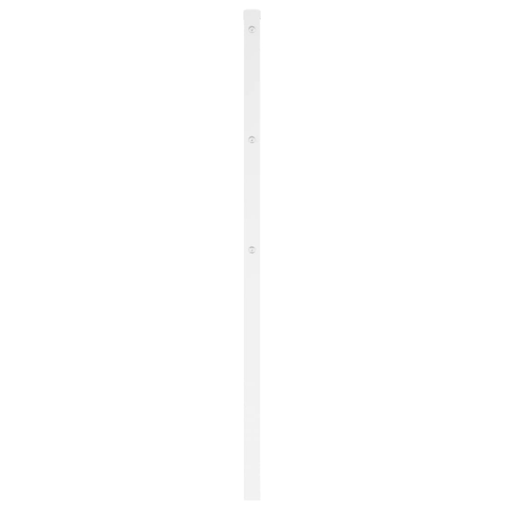 vidaXL Metalowe wezgłowie, białe, 100 cm