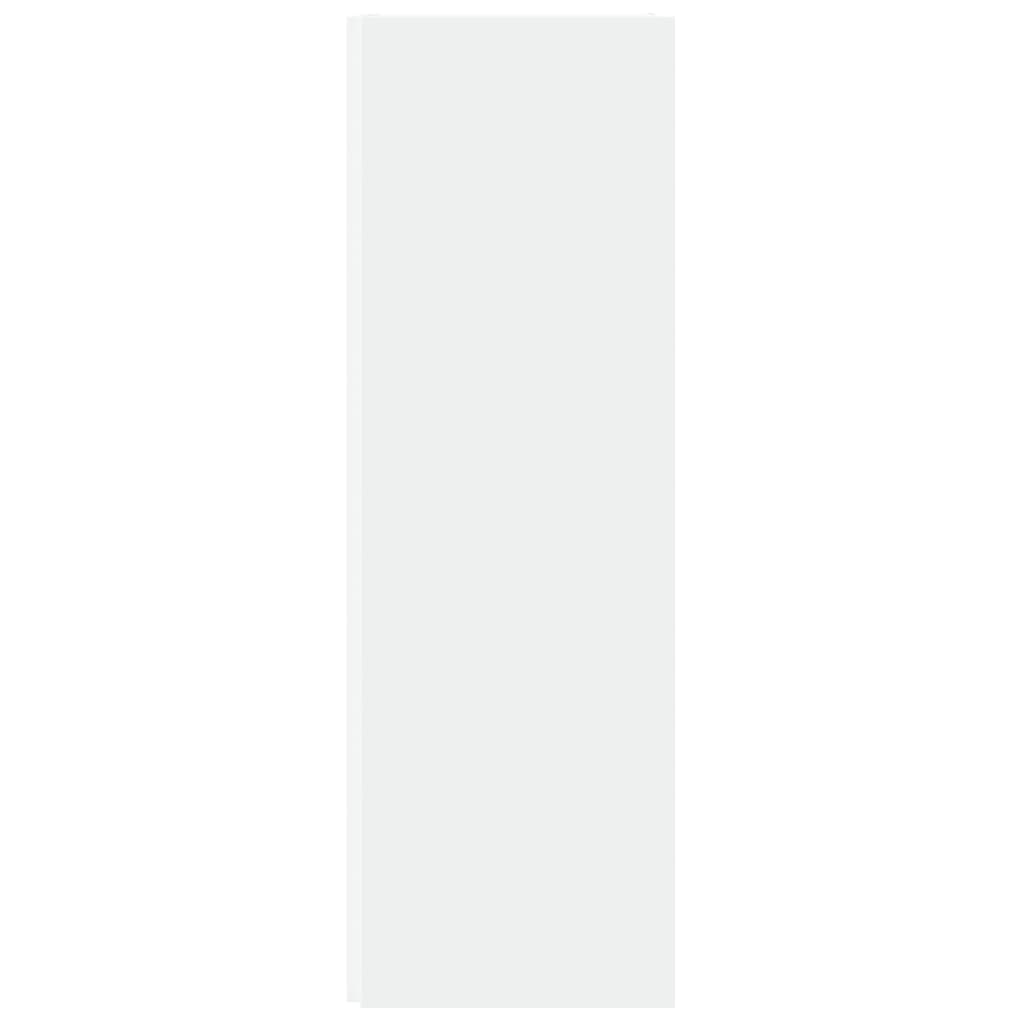 vidaXL Szafka narożna, biała, 33x33x100 cm, materiał drewnopochodny