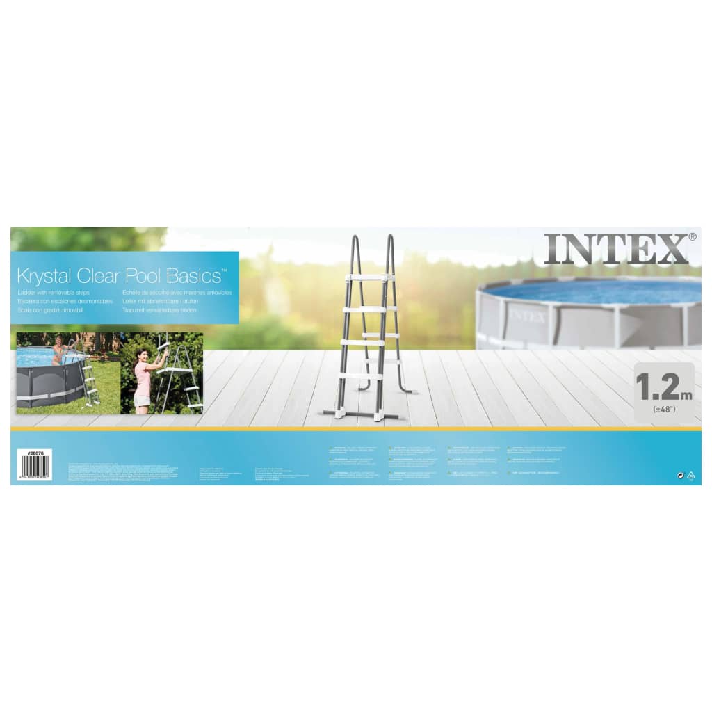 Intex 4-stopniowa drabinka do basenu, 122 cm