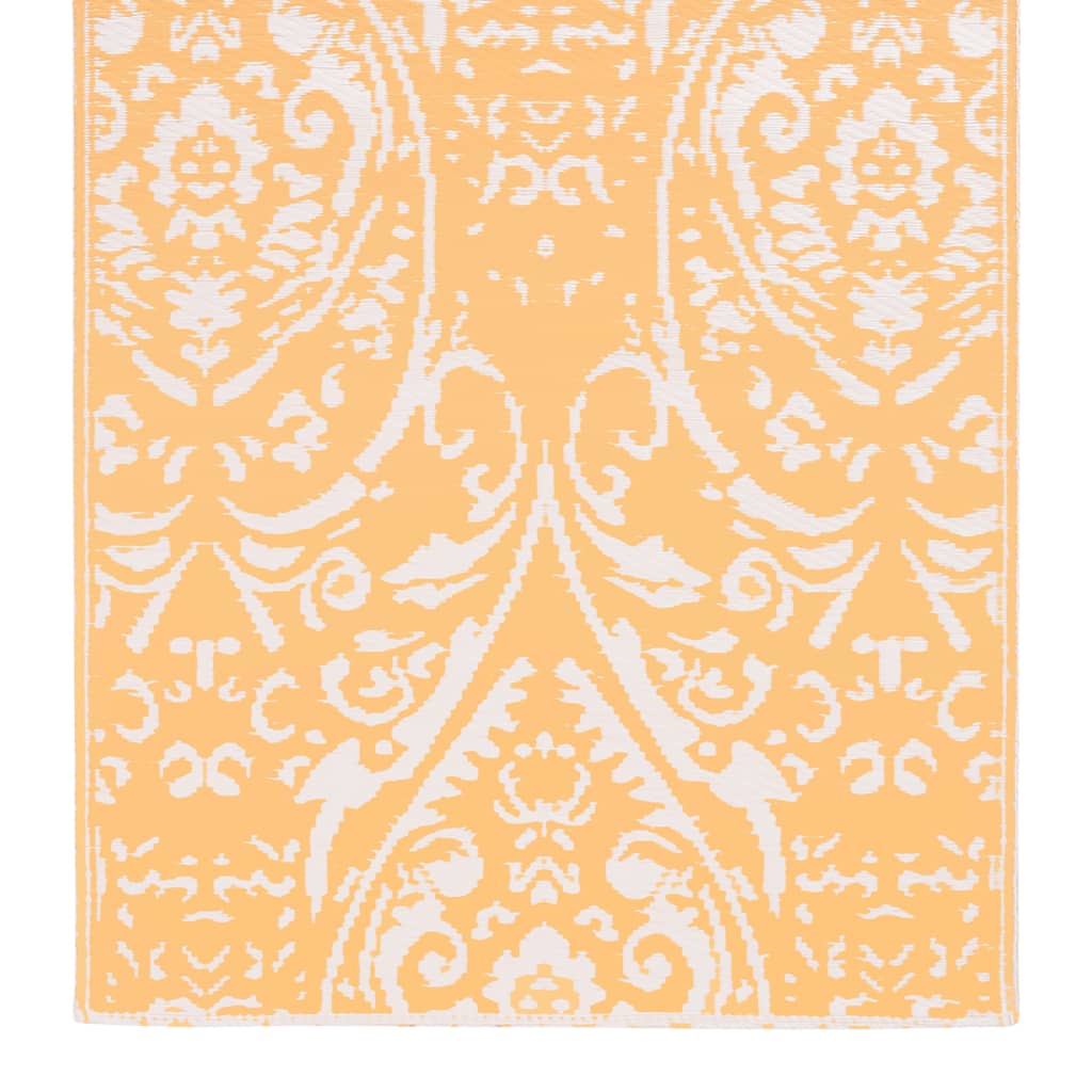 vidaXL Dywan na zewnątrz, pomarańczowo-biały, 120x180 cm, PP