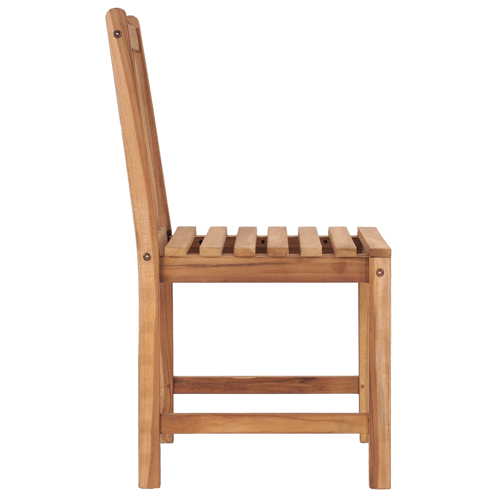 vidaXL Krzesła ogrodowe 8 szt., z poduszkami, lite drewno tekowe