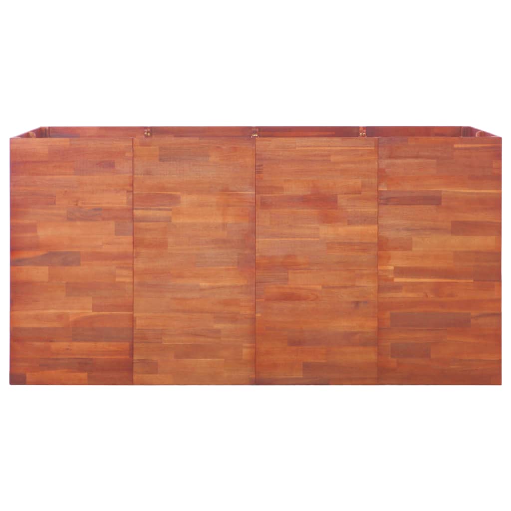 vidaXL Podwyższona donica z drewna akacjowego, 200 x 50 x 100 cm