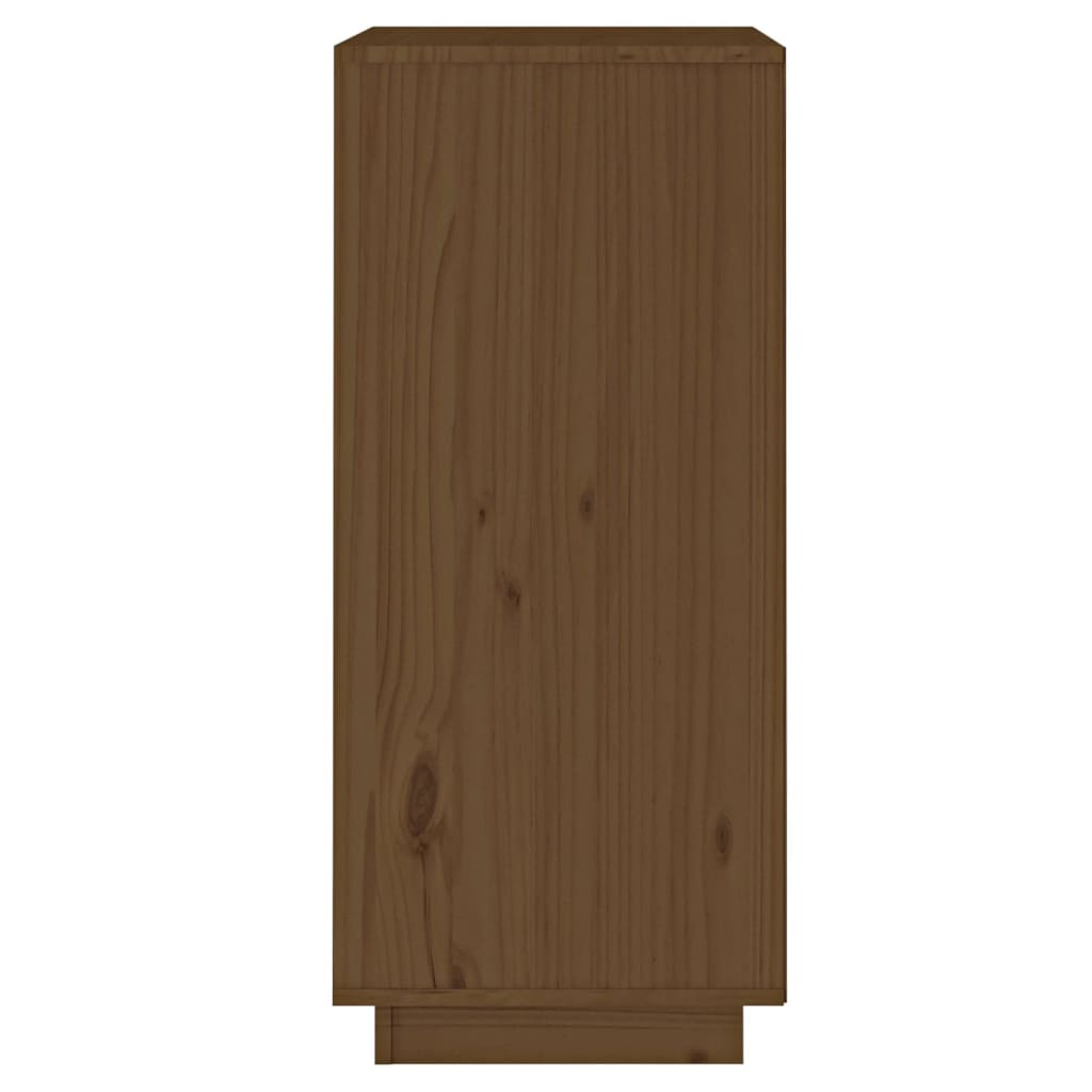 vidaXL Szafka, miodowy brąz, 38x35x80 cm, lite drewno sosnowe