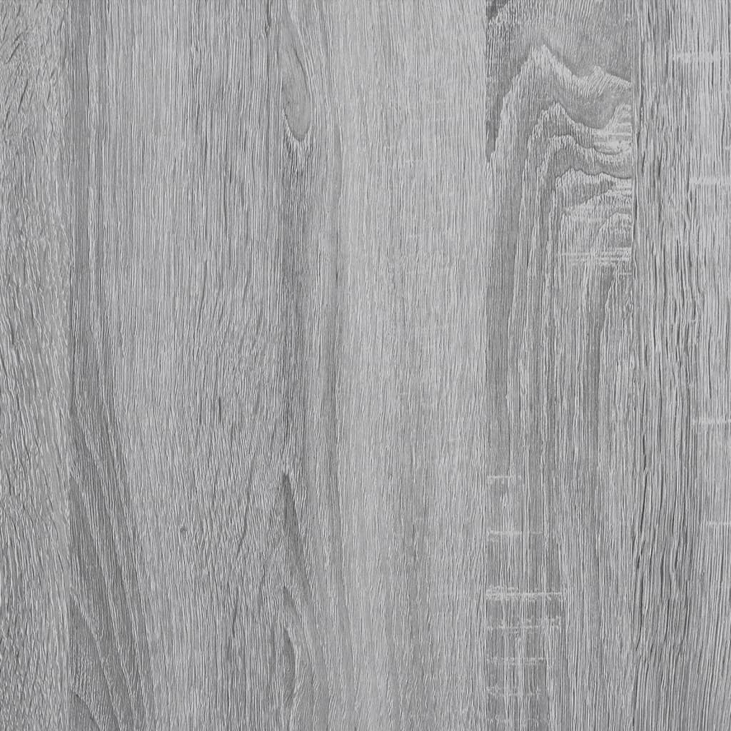vidaXL Rama łóżka, szary dąb sonoma, 150x200cm materiał drewnopochodny
