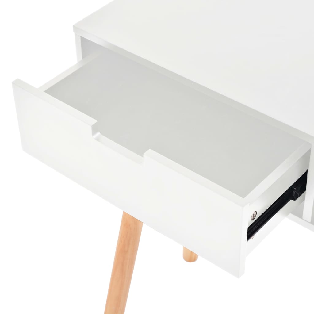 vidaXL Stolik typu konsola, drewno sosnowe, 80x30x72 cm, biały