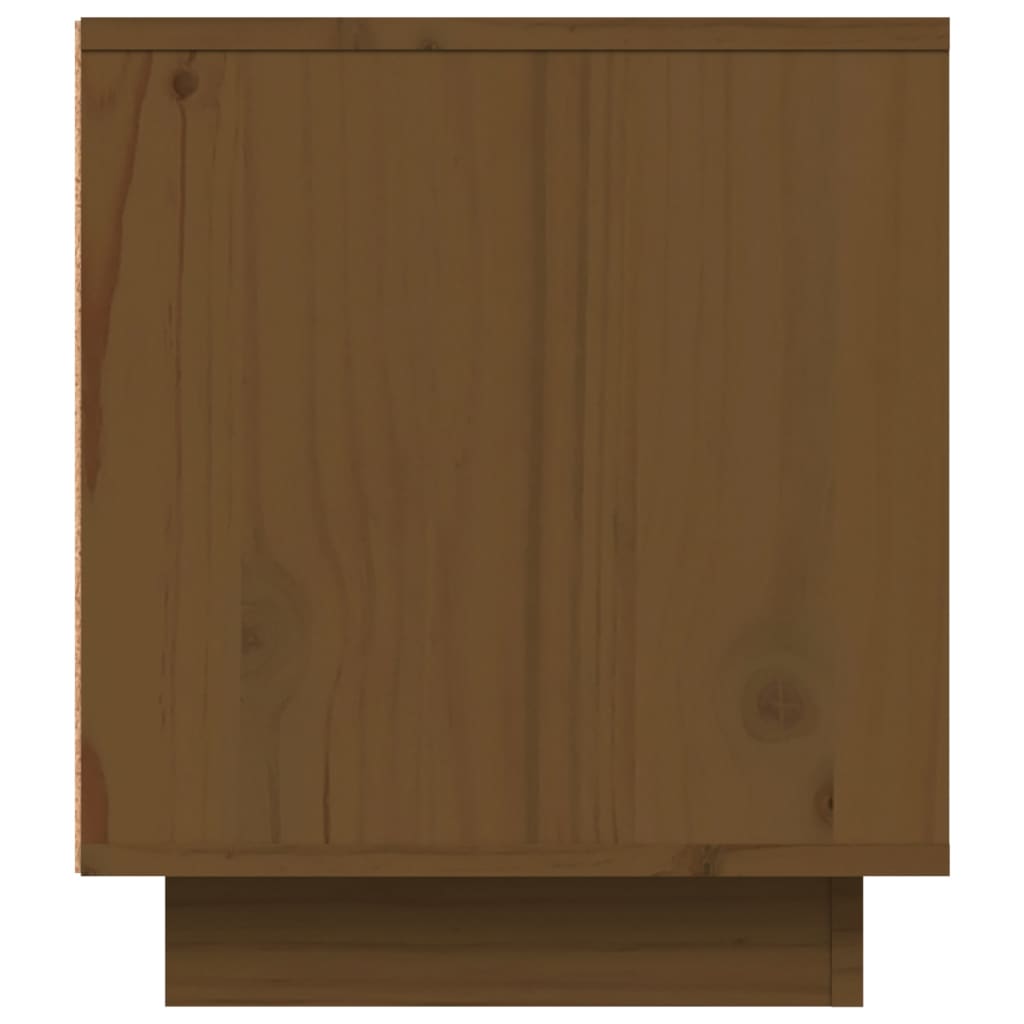 vidaXL Szafka pod TV, miodowy brąz, 80x35x40,5 cm, lite drewno sosnowe