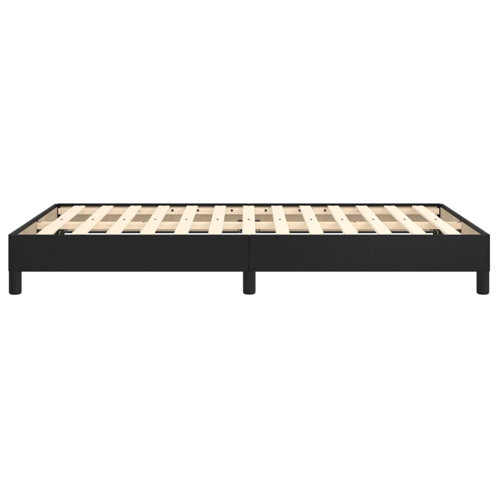 vidaXL Rama łóżka, czarna, 120x190 cm, sztuczna skóra