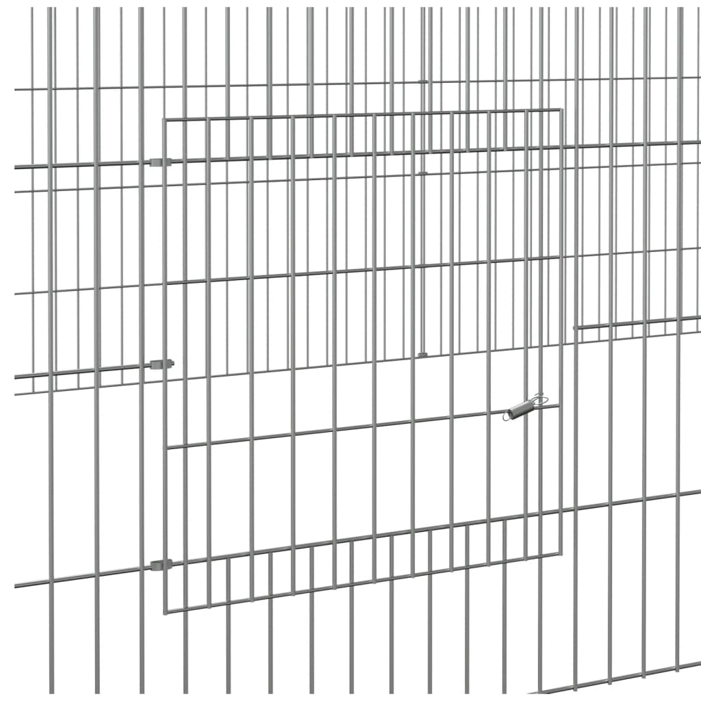 vidaXL Klatka dla królika, 5 paneli, 541x109x54 cm, żelazo