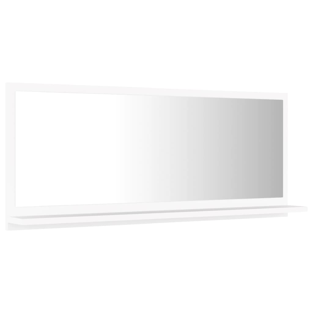 vidaXL Lustro łazienkowe, białe, 90x10,5x37 cm, płyta wiórowa