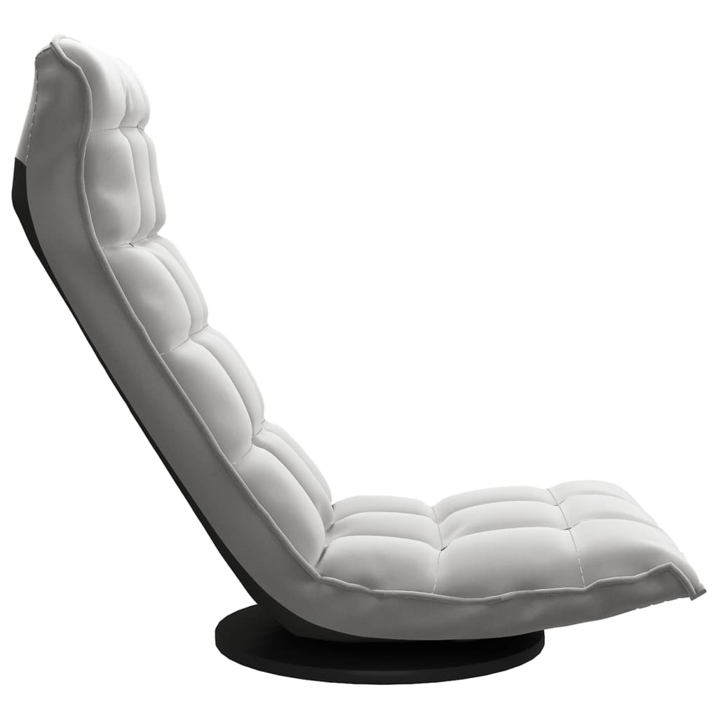 vidaXL Obrotowe krzesło podłogowe, jasnoszare, obite aksamitem