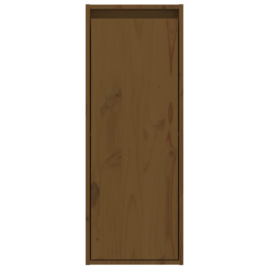 vidaXL Szafka ścienna, miodowy brąz, 30x30x80 cm, lite drewno sosnowe